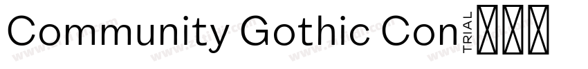 Community Gothic Con字体转换